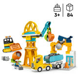 LEGO 10476 DUPLO Town Baustelle mit Baufahrzeugen - 3-in-1-Set, Konstruktionsspielzeug 