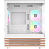 Thermaltake View 170 WS ARGB Snow White, Tower-Gehäuse weiß/holz, Tempered Glass x 2, Holz-Struktur