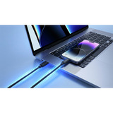 Ansmann USB Typ-C zu Typ-C Daten und Ladekabel schwarz, 1,2 Meter, Laden mit bis zu 60 Watt