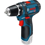 Bosch Akku-Bohrschrauber GSR 12V-15 Professional, 12Volt blau/schwarz, 2x Li-Ionen Akku 4,0Ah, 39 Bits & Bohrer