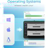 ICY BOX IB-1233CL-CR, Dockingstation schwarz