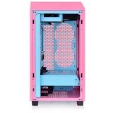 Thermaltake The Tower 200 Bubble Pink, Tower-Gehäuse rosa, Tempered Glass