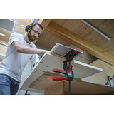 BESSEY 2x Einhand-Tischzwinge mit drehbarem Griff (EZR360-15SET) schwarz/rot, 150 / 60, Für Führungsschienen EZR360