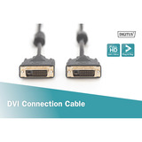 Digitus Anschlusskabel DVI > DVI schwarz, 5 Meter