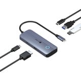 ICY BOX IB-DK4081-SO, Dockingstation aluminium, PD, HDMI, USB-C, USB-A