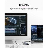 ICY BOX IB-DK4081-SO, Dockingstation aluminium, PD, HDMI, USB-C, USB-A