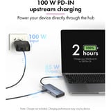 ICY BOX IB-DK4081-SO, Dockingstation aluminium, PD, HDMI, USB-C, USB-A