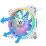 Thermaltake SWAFAN 14 RGB Radiator Fan TT Premium Edition White (3-Fan Pack), Gehäuselüfter weiß, 3er Pack, inkl. Controller, 140 mm