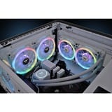 Thermaltake SWAFAN 14 RGB Radiator Fan TT Premium Edition White (3-Fan Pack), Gehäuselüfter weiß, 3er Pack, inkl. Controller, 140 mm