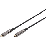 Digitus 4K USB-C AOC AV-Anschlusskabel schwarz, 20 Meter