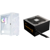 Enermax MarbleShell MS31 RGB  + Cyberbron III 750W, Tower-Gehäuse weiß, Bundle Gehäuse + Netzteil verschraubt