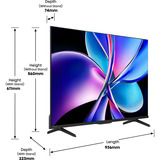 Hisense 43E7S PRO Hi-QLED-Fernseher 108 cm (43 Zoll), schwarz/dunkelgrau, UltraHD/4K, Free-Sync-Premium, 144Hz Panel