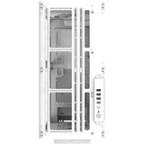 Thermaltake AX500 Snow White, Big-Tower-Gehäuse weiß, Tempered Glass