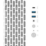 Thermaltake AX500 Snow White, Big-Tower-Gehäuse weiß, Tempered Glass