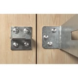 fischer Spanplattenschraube PowerFast 5,0x60 Halbrundkopf TX 50 Stück, mit Vollgewinde, Edelstahl A2