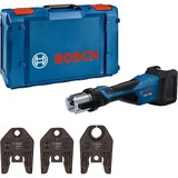 Bosch Akku-Presswerkzeug GPT 18V-32 Professional solo, 18Volt, Kit U, Pressmaschine blau, ohne Akku und Ladegerät, 3 Pressbacken Standard U, in L-BOXX