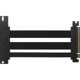 Corsair Premium PCIe 5.0 ×16 Riser-Kabel, Verlängerungskabel schwarz, 175mm, Schwarz