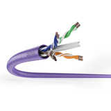 Digitus Professional Cat.6 U/UTP Verlegekabel simplex, B2ca violett, 100 Meter Rolle