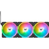 Thermaltake SWAFAN EX14 ARGB Sync PC Cooling Fan TT Premium Edition, Gehäuselüfter schwarz, 3er Pack, 140 mm