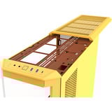 Thermaltake View 600 TG Butter Caramel, Big-Tower-Gehäuse gelb, Tempered Glass