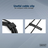Digitus USB 2.0 Silikon-Anschlusskabel USB-A > USB-C schwarz, 1 Meter, PD, Laden mit bis zu 60 Watt