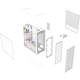 Thermaltake S380 TG ARGB Snow White, Tower-Gehäuse weiß, Tempered Glass