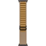 Apple 49 mm Alpine Loop, Uhrenarmband beige/schwarz, Größe S