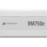 Corsair RM750e 750 Watt 80 Plus Gold White Generalüberholt, PC-Netzteil weiß, 1x 12 Pin High Power GPU, 1x PCIe, Kabel-Management, 750 Watt