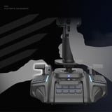 HORI ACE COMBAT 8: WINGS OF THEVE Flight Stick, Joystick schwarz, für PS5, PS4, PC