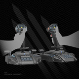 HORI ACE COMBAT 8: WINGS OF THEVE Flight Stick, Joystick schwarz, für PS5, PS4, PC
