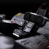 HORI ACE COMBAT 8: WINGS OF THEVE Flight Stick, Joystick schwarz, für PS5, PS4, PC