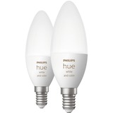 Philips HUE White & Color E14, LED-Lampe Doppelpack, ersetzt 25 Watt