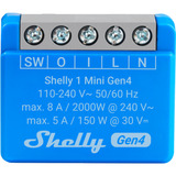 Shelly 1 Mini Gen4, Relais blau,  2er Pack