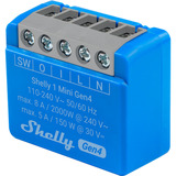 Shelly 1 Mini Gen4, Relais blau,  2er Pack