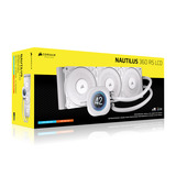 Corsair NAUTILUS 360 RS LCD, Wasserkühlung weiß