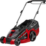 EINHELL Akku-Rasenmäher GE-CM 43 Li M Kit, 18Volt rot/schwarz, 2x Li-Ionen Akku 4,0Ah