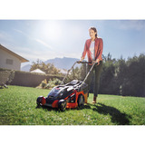 EINHELL Akku-Rasenmäher GE-CM 43 Li M Kit, 18Volt rot/schwarz, 2x Li-Ionen Akku 4,0Ah