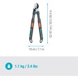GARDENA Astschere TeleCut Pro S grau/türkis, 52cm - 67cm