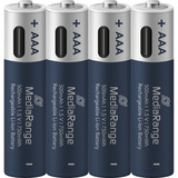 MediaRange USB-C Li-Ion Akku, Mignon AA I 1.5V | 500 mAh, 4erPack 4 Stück