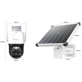 Reolink TrackMix Series G790 mit Solar Panel Plus, Überwachungskamera weiß/schwarz