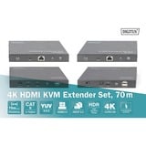 Digitus 4K HDMI KVM Extender Set, HDMI Verlängerung 