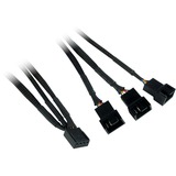 Inter-Tech Argus RGB-Fan Set RS-06 120x120x25, Gehäuselüfter 3er Set, inkl. Controller, 120 mm