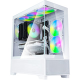 SilverStone Lucid 05, Tower-Gehäuse weiß, 270° Panoramaglas-Design