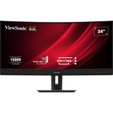 ViewSonic VG3456C, LED-Monitor 86.4 cm (34 Zoll), schwarz (matt), UWQHD, VA, Curved, USB-C, USB-Hub, 100Hz Panel