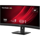 ViewSonic VG3456C, LED-Monitor 86.4 cm (34 Zoll), schwarz (matt), UWQHD, VA, Curved, USB-C, USB-Hub, 100Hz Panel