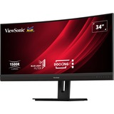 ViewSonic VG3456C, LED-Monitor 86.4 cm (34 Zoll), schwarz (matt), UWQHD, VA, Curved, USB-C, USB-Hub, 100Hz Panel