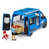 bruder MB Sprinter Camper mit Fahrer, Modellfahrzeug blau