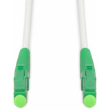 Digitus Glasfaser-Simplex-Patchkabel, stahlarmiert, Singlemode, LC/APC > LC/APC weiß, 20 Meter