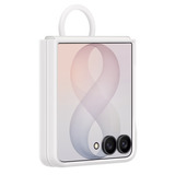 Samsung Silicone Ring Magnet Case, Handyhülle creme, für Galaxy Z Flip8