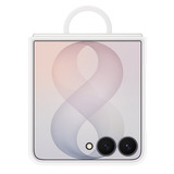 Samsung Silicone Ring Magnet Case, Handyhülle creme, für Galaxy Z Flip8